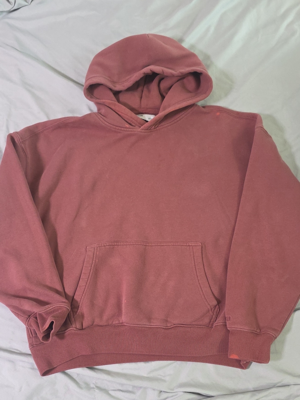 Hollister Men's Dusty Rose Pullover Hoodie